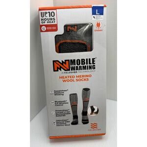 New LG Fieldsheer - Mobile Warming Heated Merino Wool Socks Unisex Size 8-10 Men